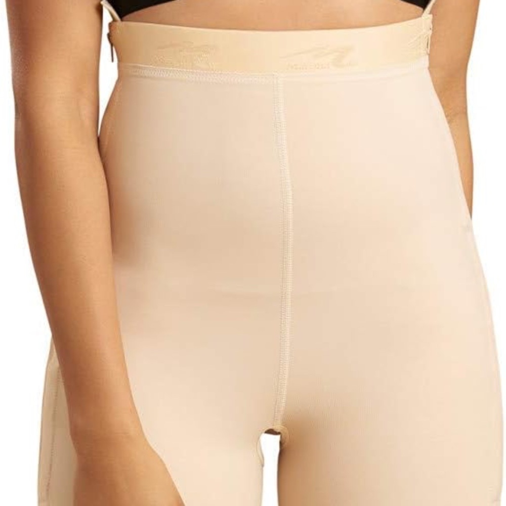 Marena Recovery Single Zipper Girdle in Beige